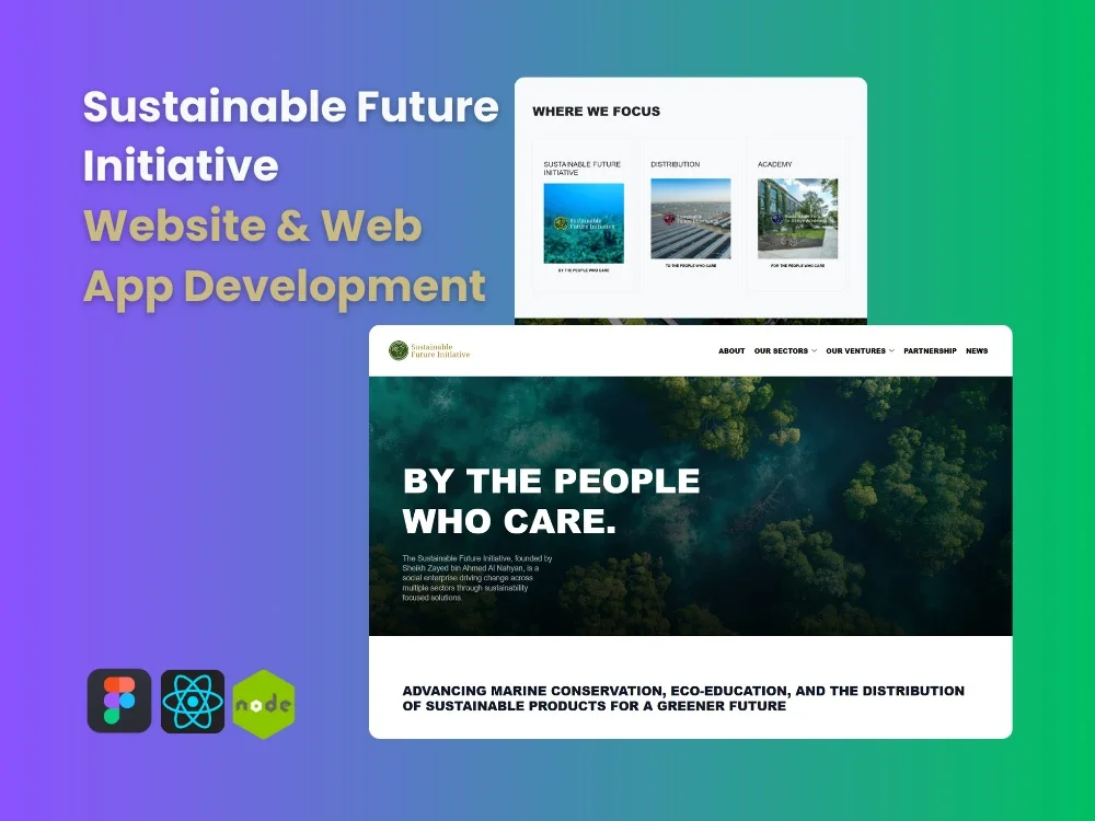 Sustainable Future Initiative - Website & Web App Development